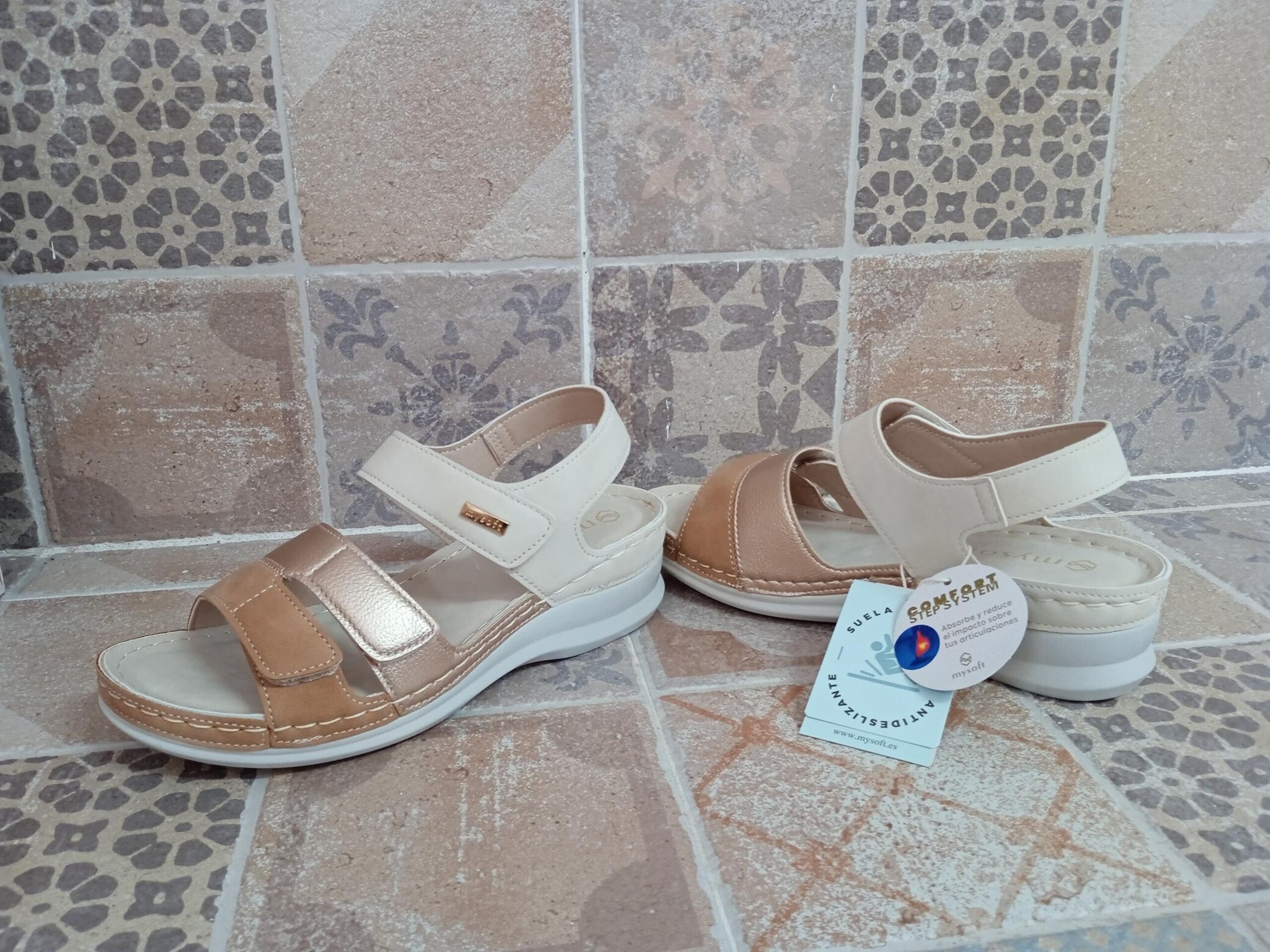 Sandalia mujer velcro - 1