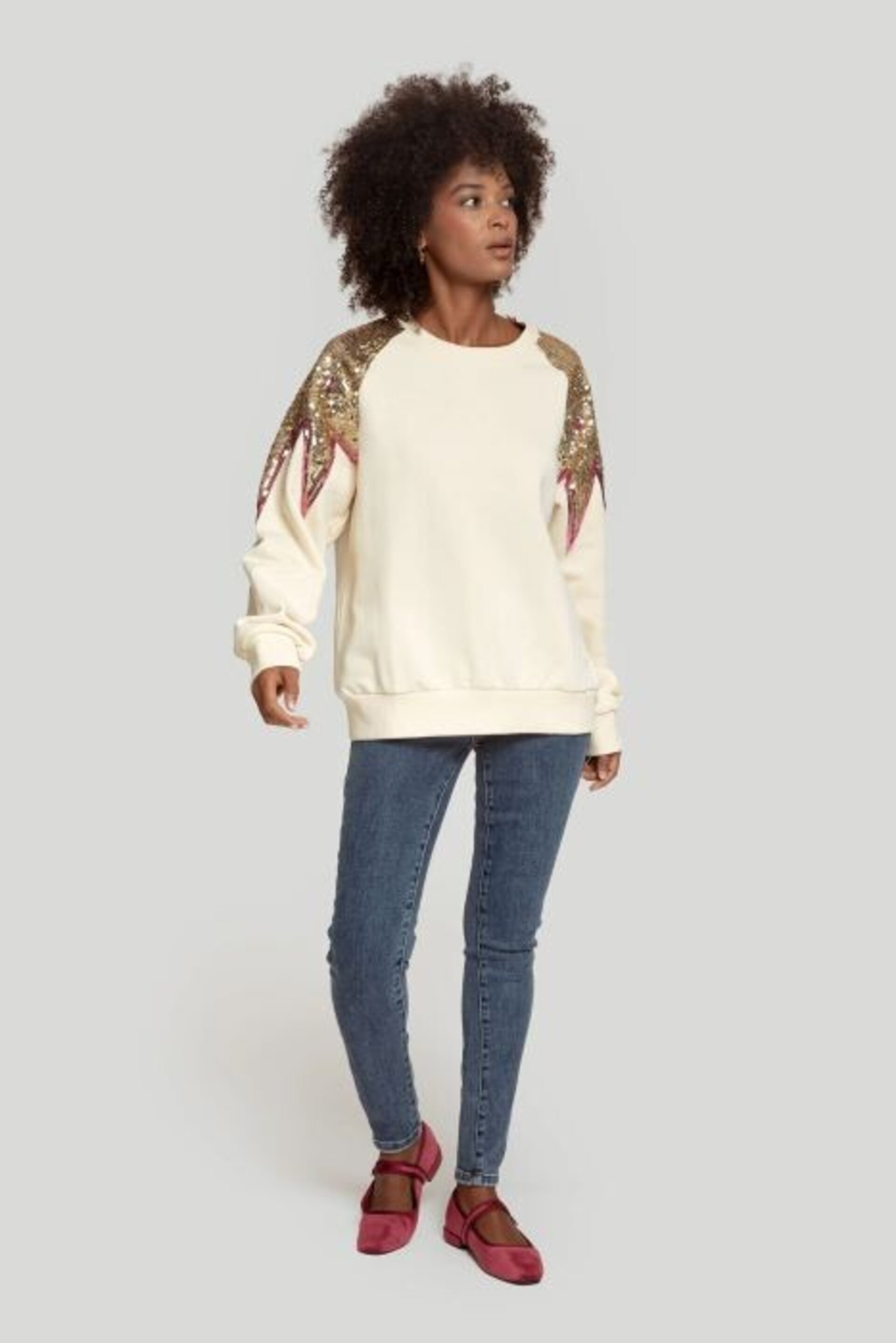 SUDADERA LENTEJUELAS MUJER - 2