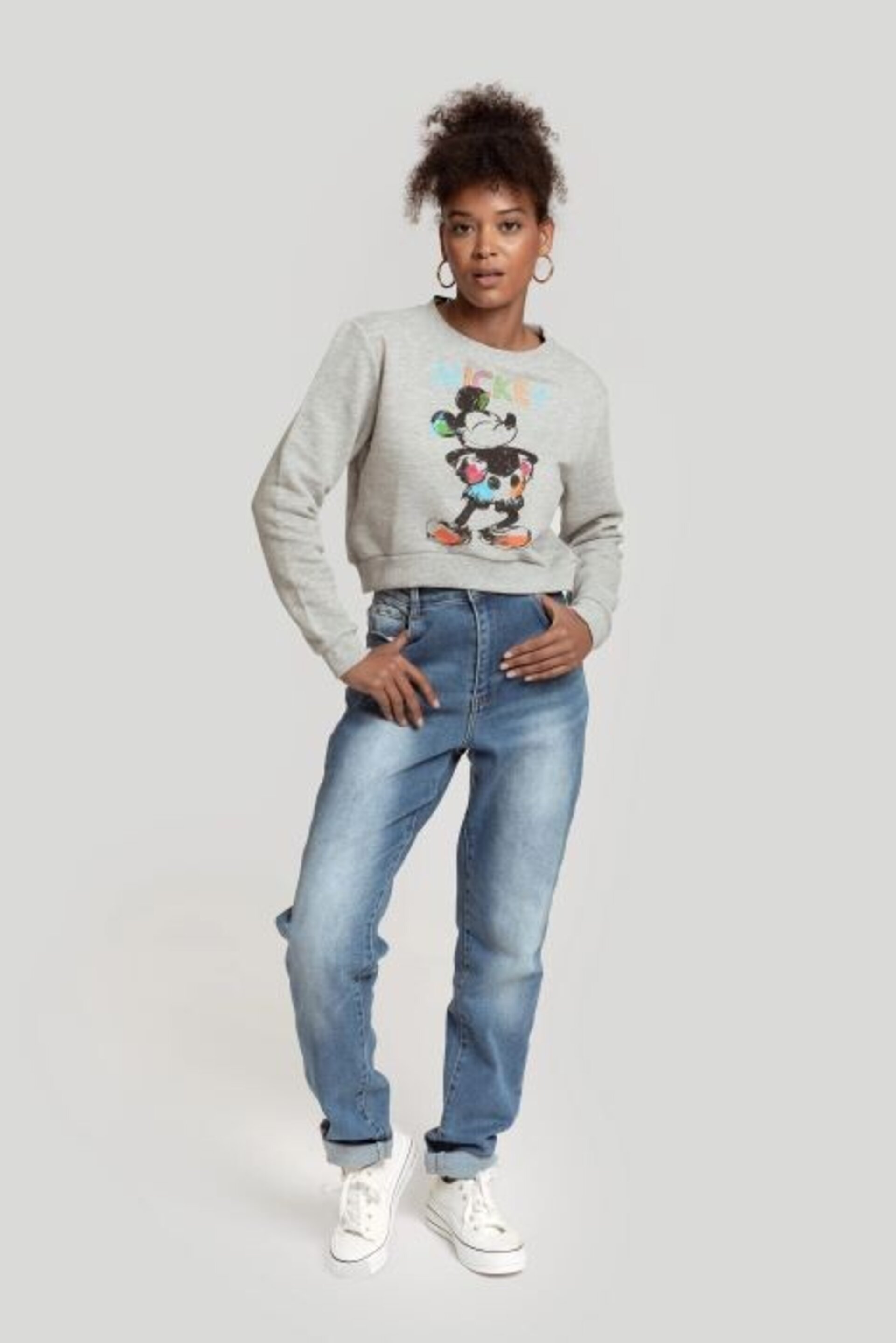 SUDADERA  MICKEY CROPPED - 2