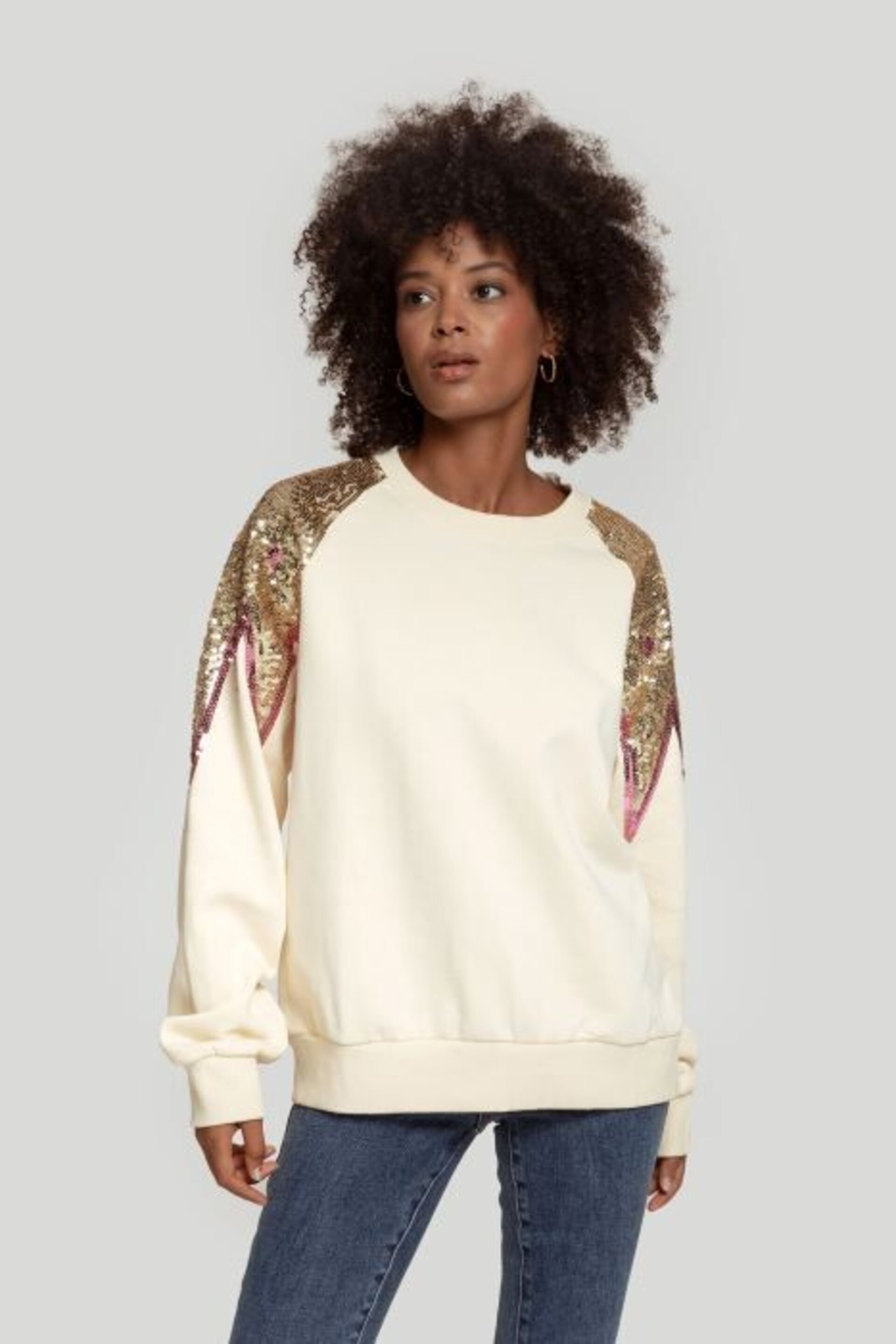 SUDADERA LENTEJUELAS MUJER - 4