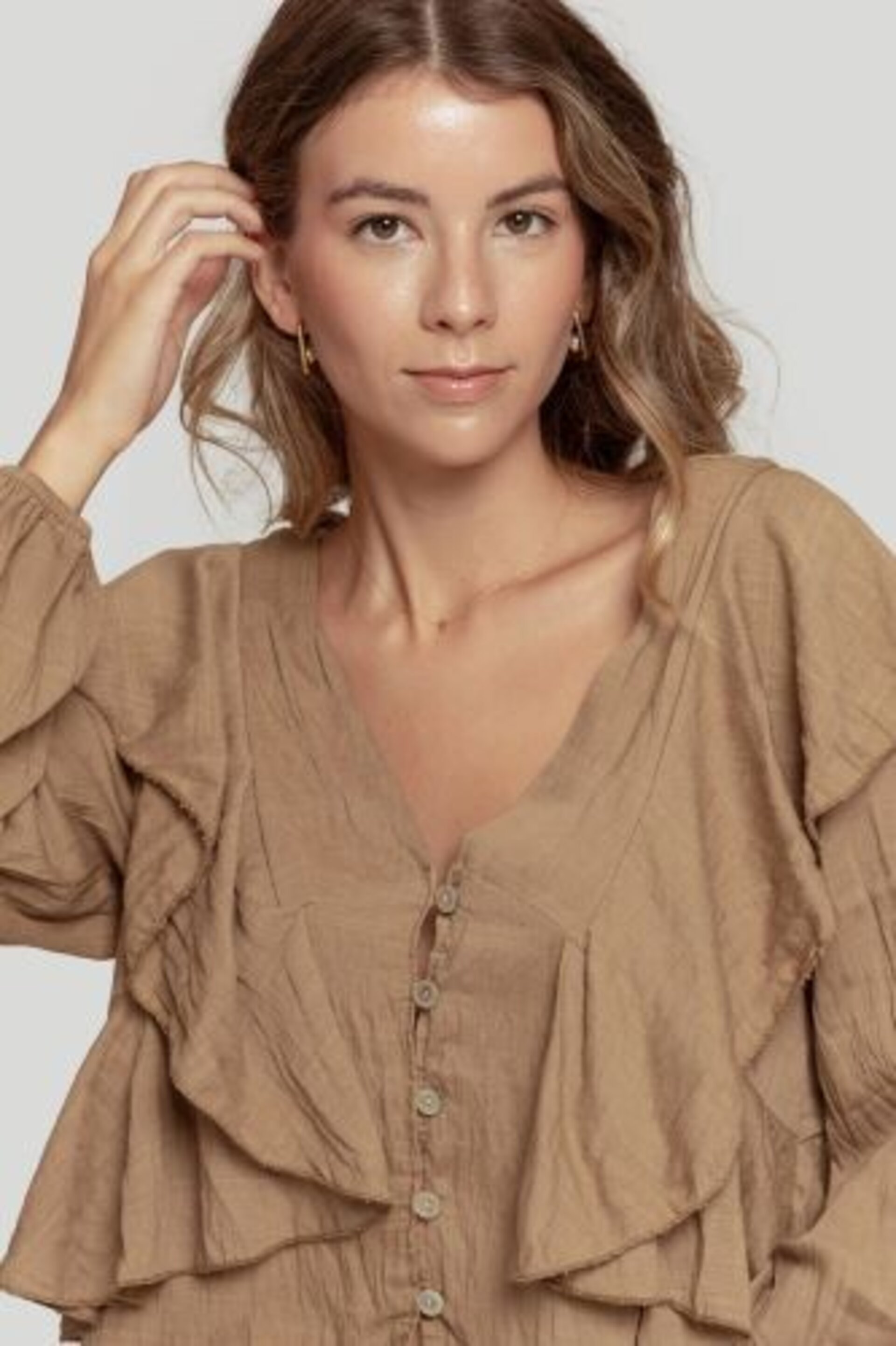 BLUSA VOLANTES MUJER - 4