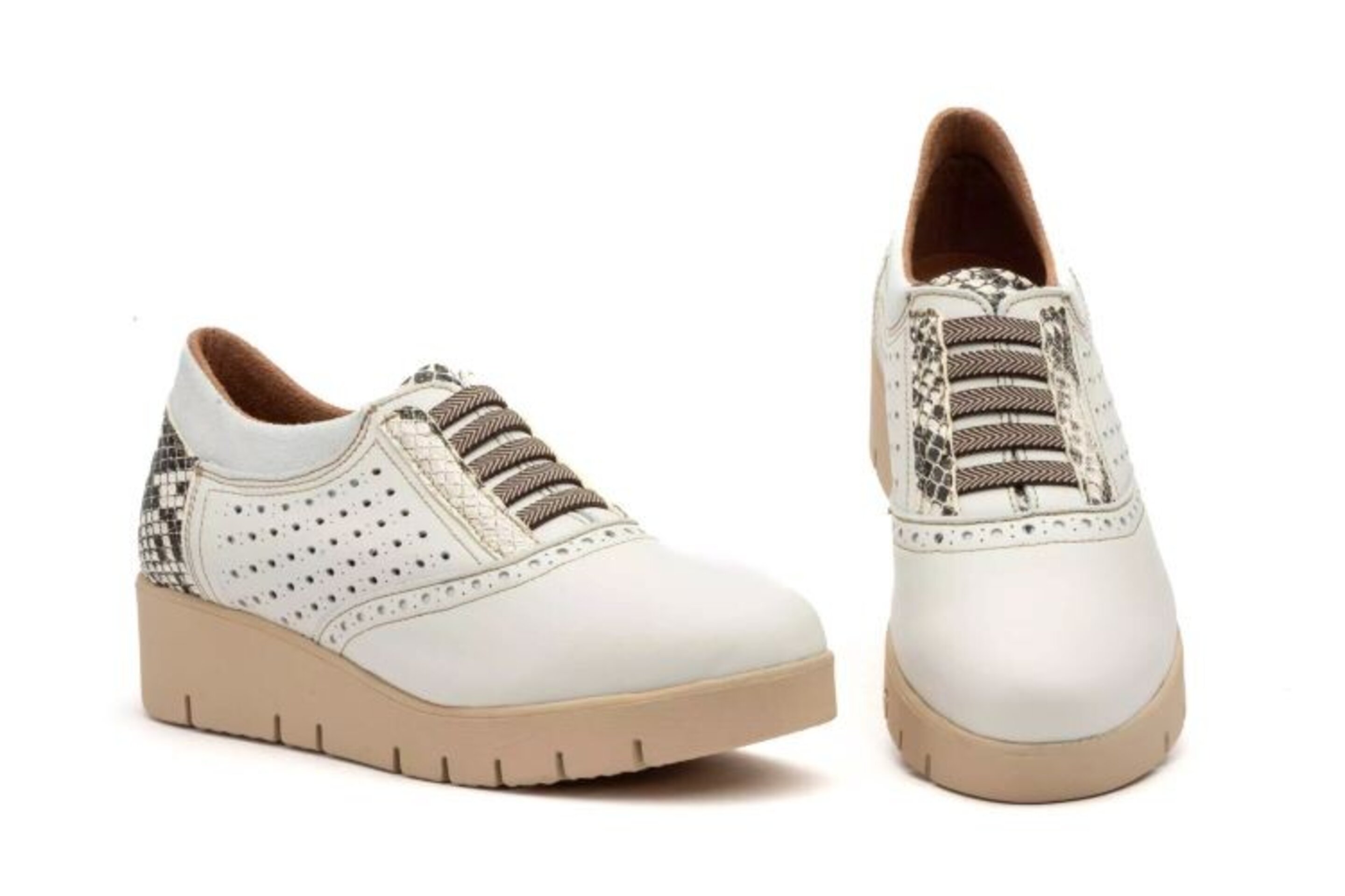 ZAPATOS  CUÑA PIEL - 4