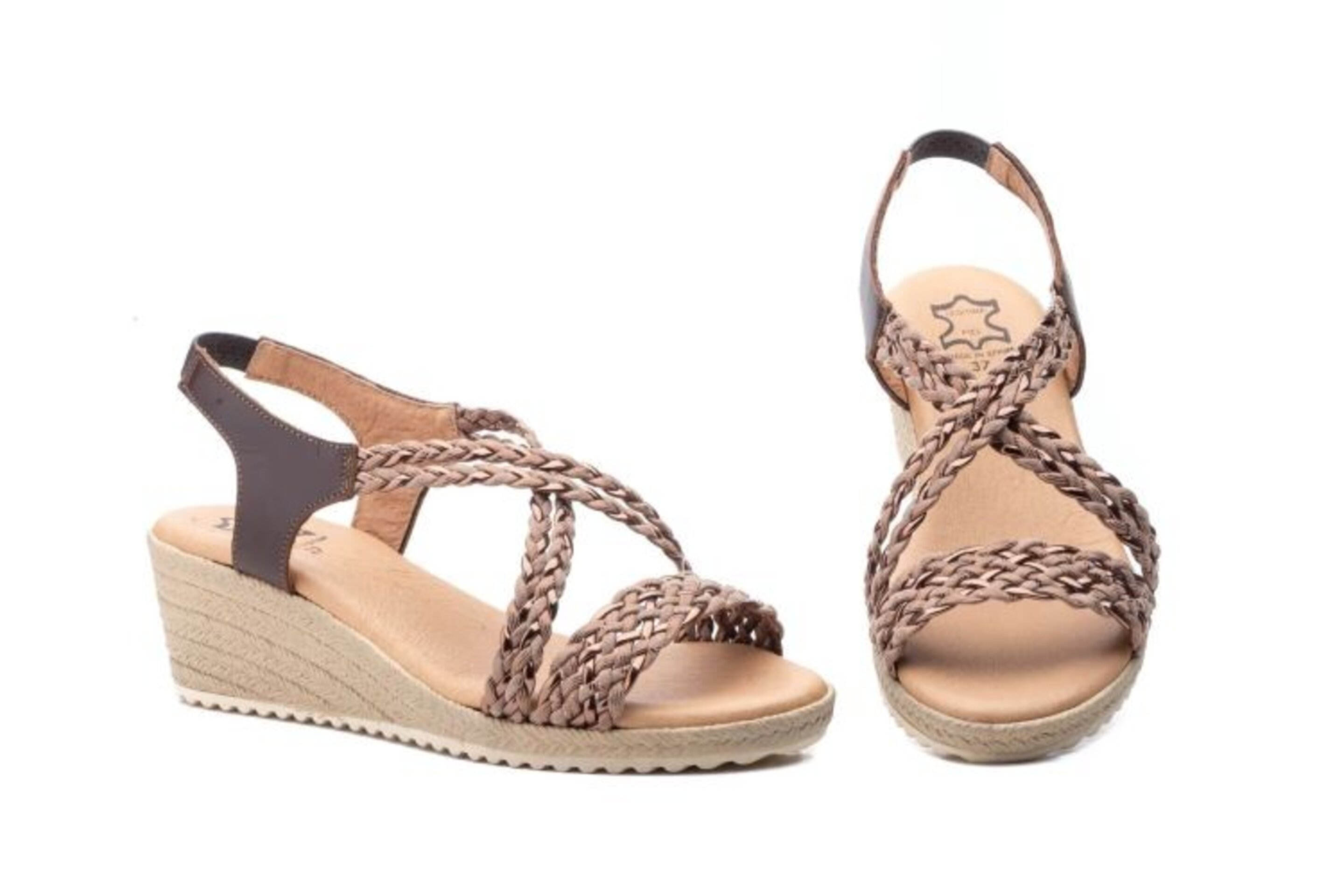 SANDALIAS TRENZADAS PIEL - 5