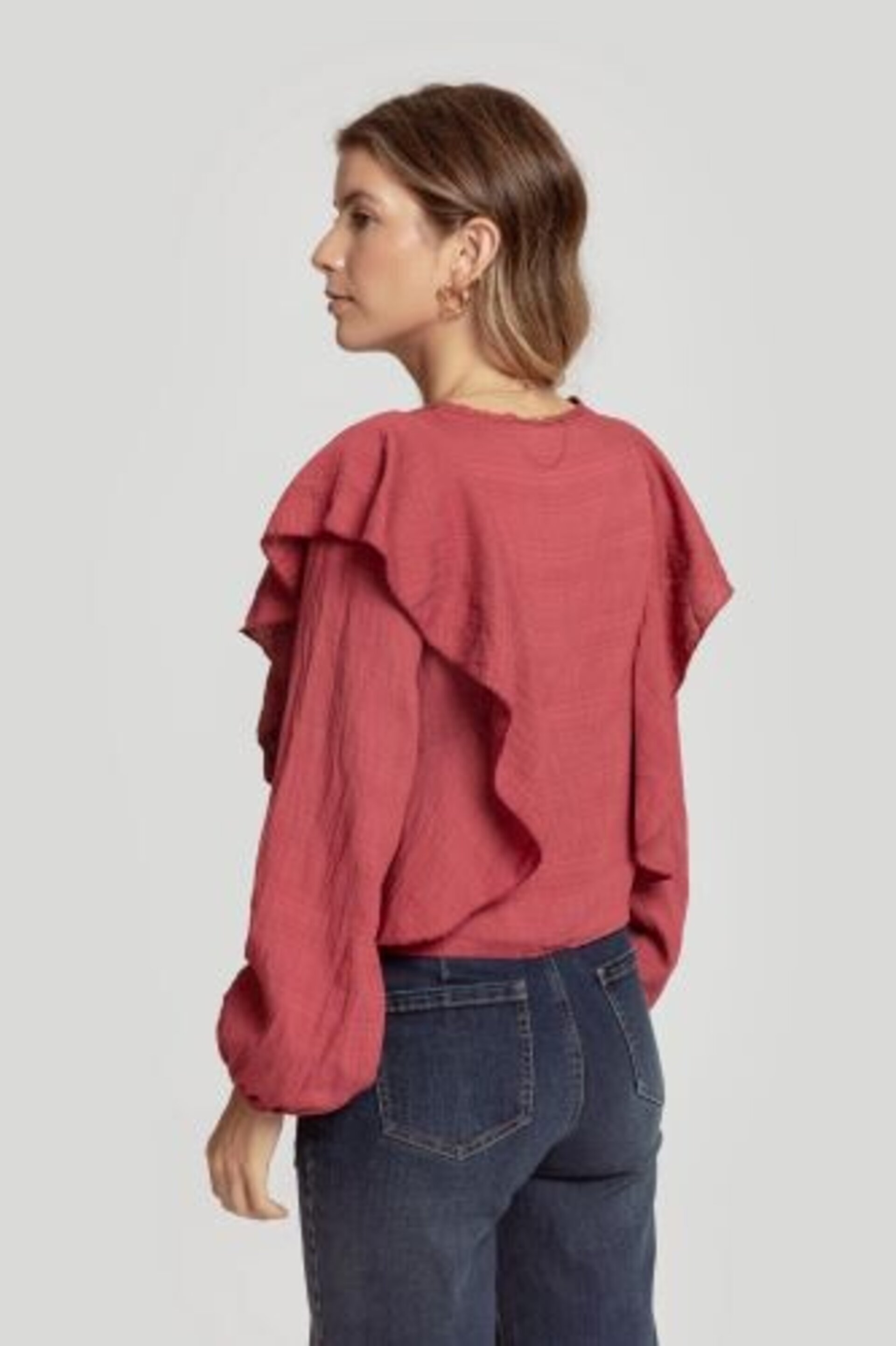 BLUSA VOLANTES MUJER - 7